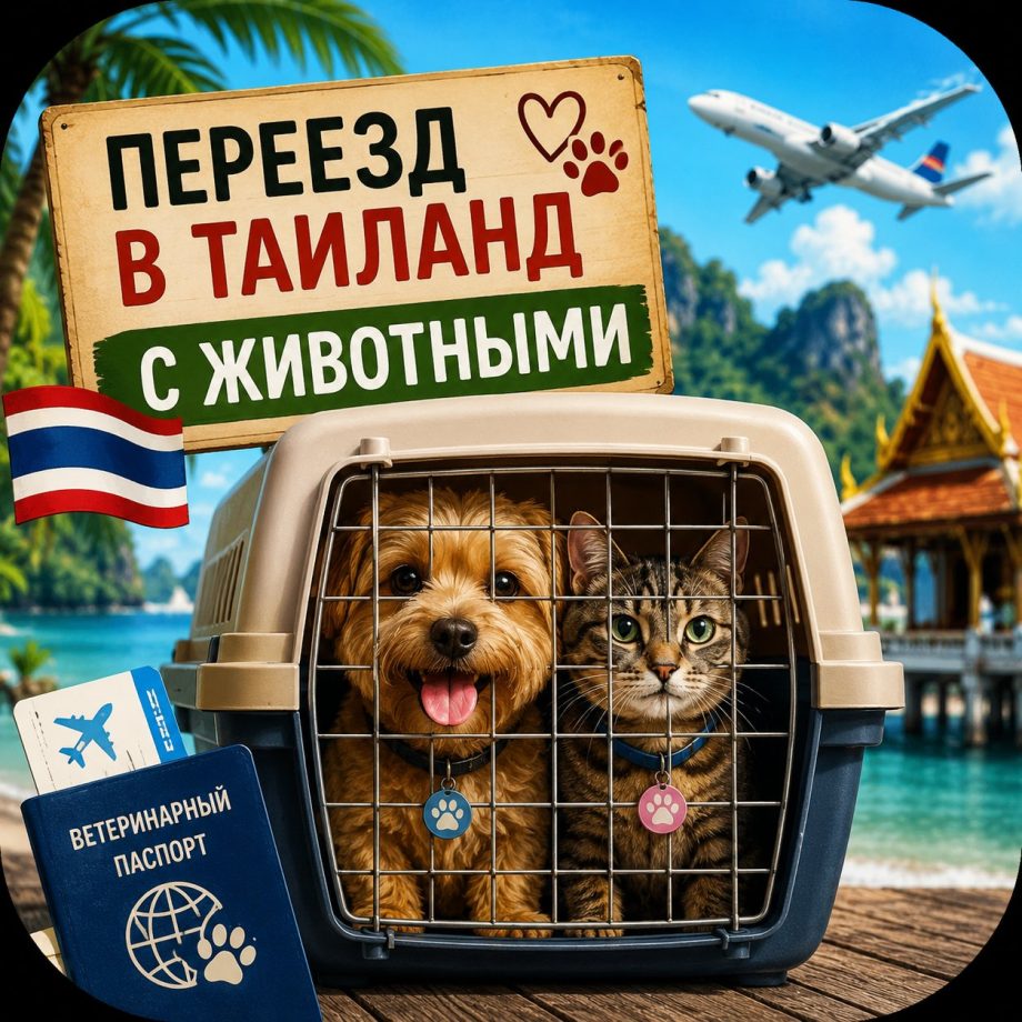 Переезд в Таиланд с домашними животными: полное руководство